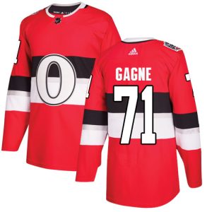 Kinder Ottawa Senators Eishockey Trikot Gabriel Gagne #71 Authentic Rot 2017 100 Classic